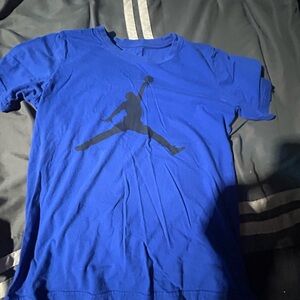 Jordan Blue and Black Short Sleeve Tees